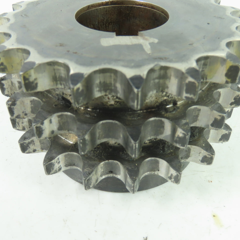 Martin E60B19H Triple Strand Roller Chain Sprocket 19-Tooth 1-3/4" Bore