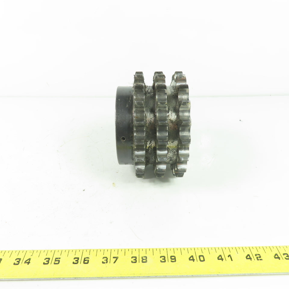Martin E60B19H Triple Strand Roller Chain Sprocket 19-Tooth 1-3/4" Bore