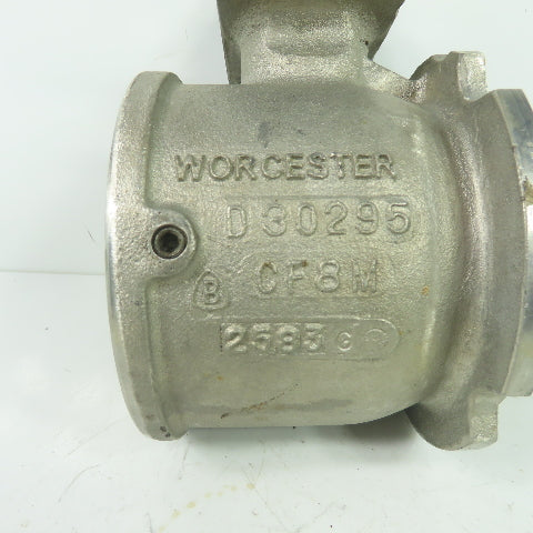 Worcester 3466T151R1 2-1/2" Ball Valve CF8M Trim 316 Seat TFE CWP 275