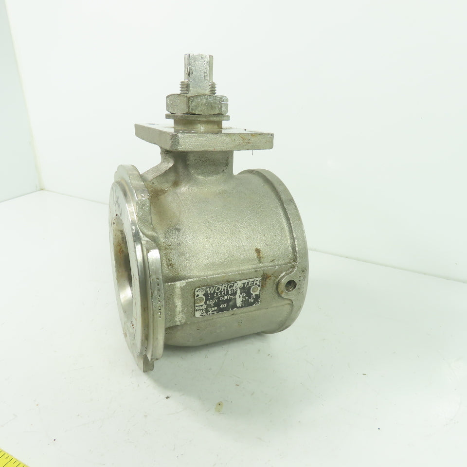 Worcester 3466T151R1 2-1/2" Ball Valve CF8M Trim 316 Seat TFE CWP 275