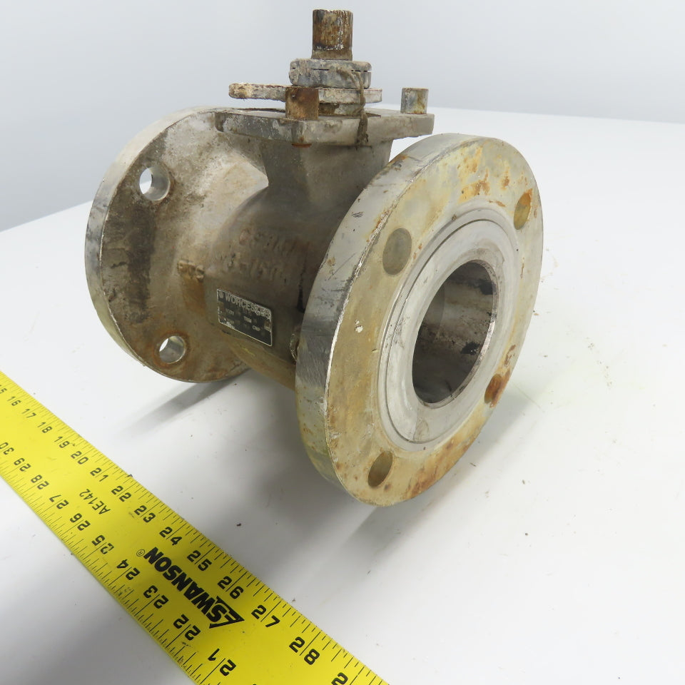 Worcester 3 51 6 6T 150 R5 3" Flanged Ball Valve CF8M Seat IFE Trim 316 CWP 275