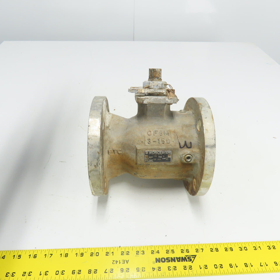 Worcester 3 51 6 6T 150 R5 3" Flanged Ball Valve CF8M Seat IFE Trim 316 CWP 275