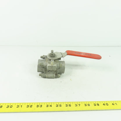 Worcester 1 PT4466GGSW 1" Ball Valve CF8M Seat SS Trim 316 CWP 1000