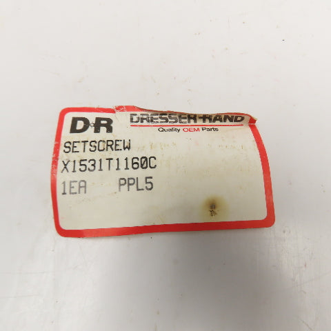 Dresser Rand X1531T1160C 1-3/8"-6 Set Screw 9" OAL M12-1.75 Secondary Thread
