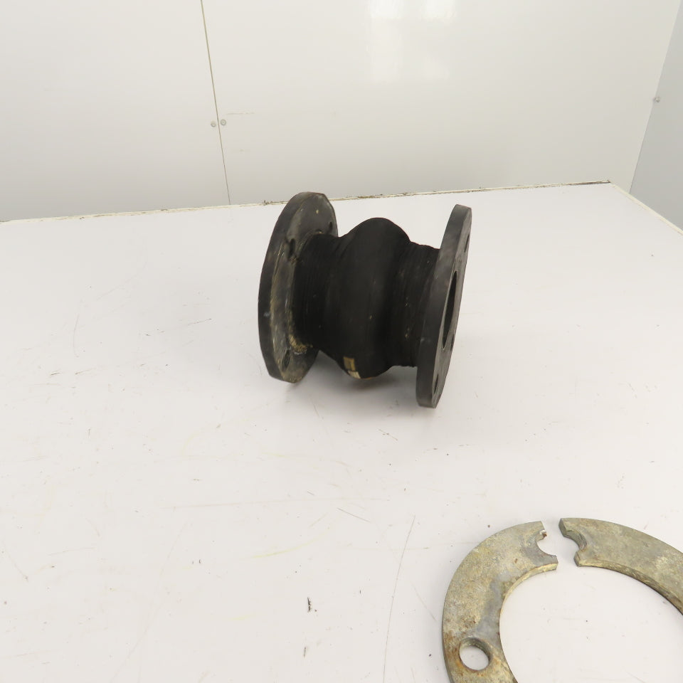 Unaflex 3" Flanged Rubber Expansion Joint 6-1/4" OAL