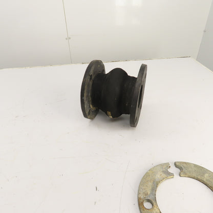 Unaflex 3" Flanged Rubber Expansion Joint 6-1/4" OAL