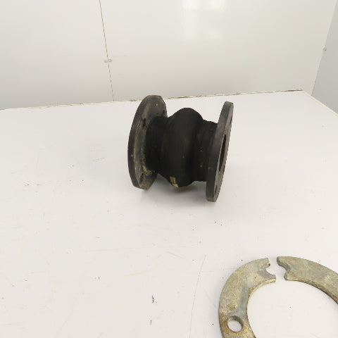 Unaflex 3" Flanged Rubber Expansion Joint 6-1/4" OAL