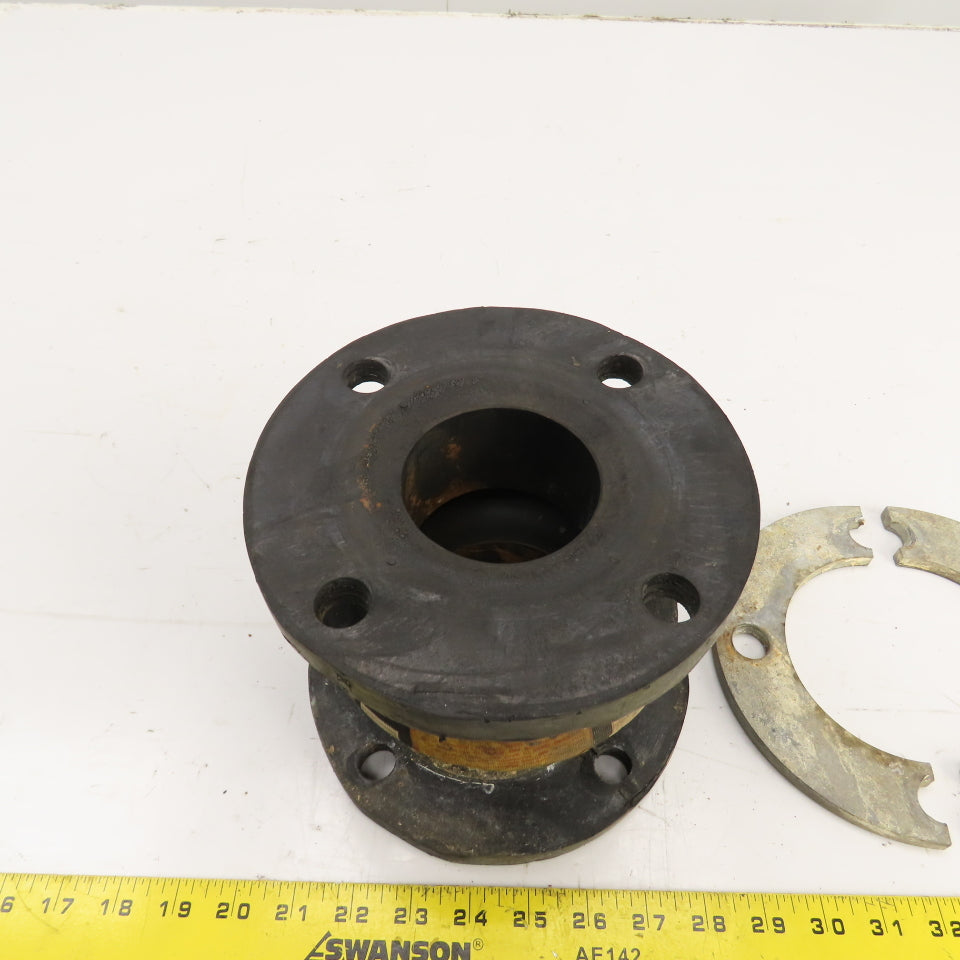 Unaflex 3" Flanged Rubber Expansion Joint 6-1/4" OAL