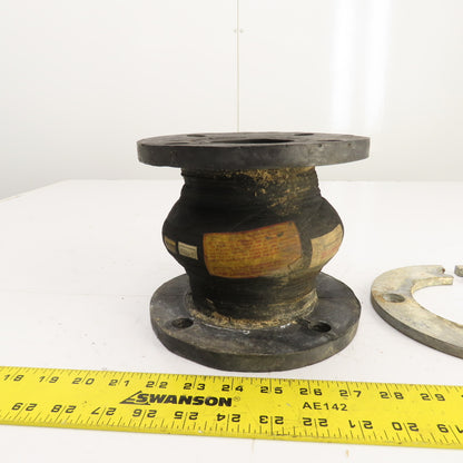 Unaflex 3" Flanged Rubber Expansion Joint 6-1/4" OAL