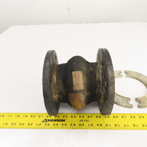 Unaflex 3" Flanged Rubber Expansion Joint 6-1/4" OAL
