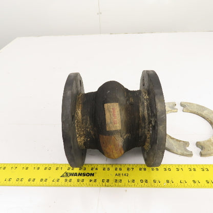 Unaflex 3" Flanged Rubber Expansion Joint 6-1/4" OAL