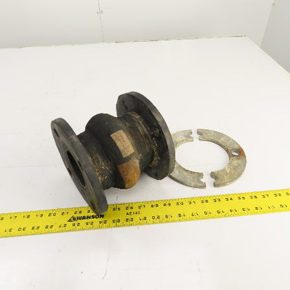 Unaflex 3" Flanged Rubber Expansion Joint 6-1/4" OAL