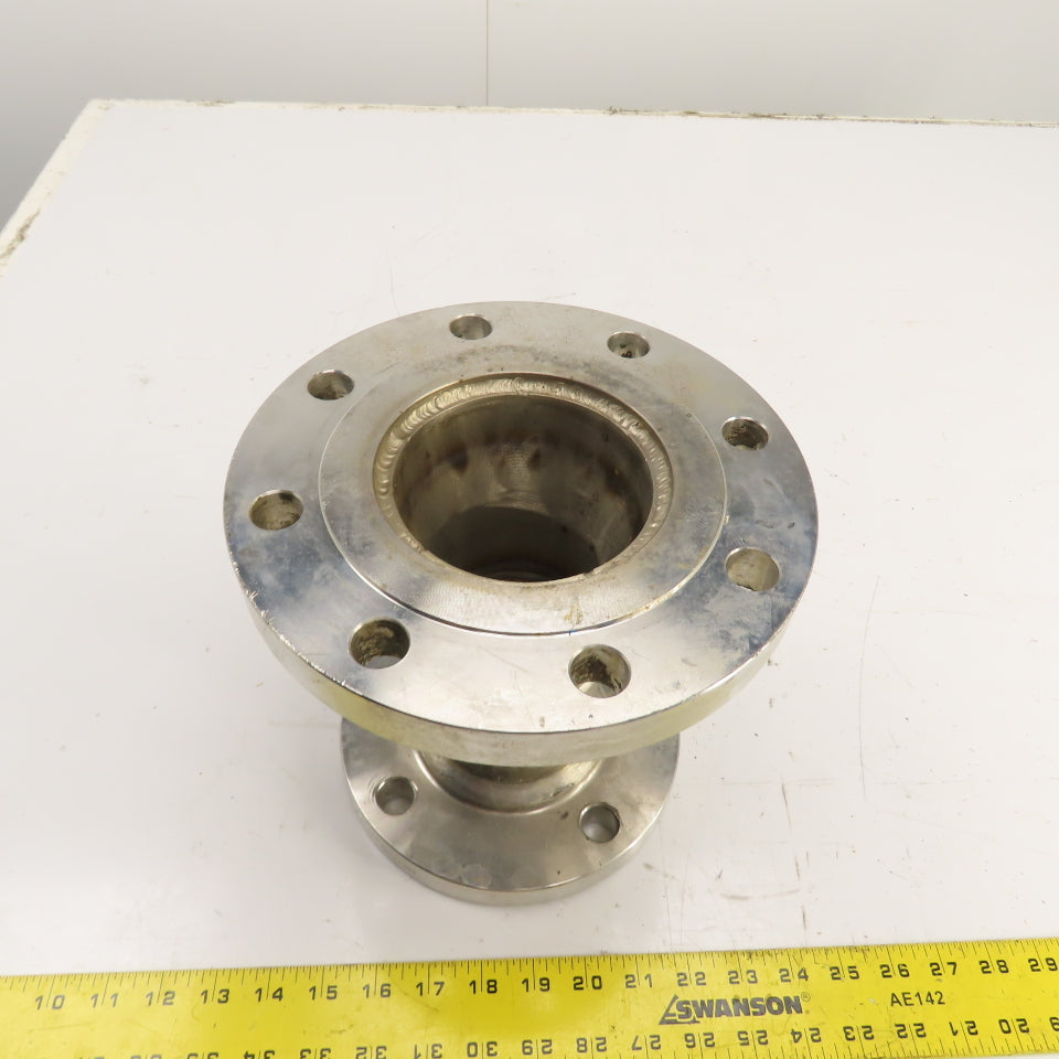 Enlin 3" x 4" Flanged Stainless Steel Coupling Concentric Reducer 4 x 8 Bolt