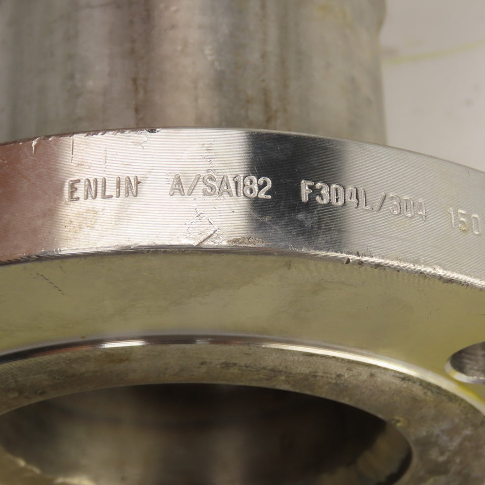Enlin 3" x 4" Flanged Stainless Steel Coupling Concentric Reducer 4 x 8 Bolt