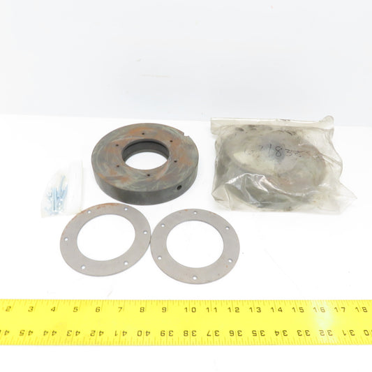 EP Rubber Screw Grommet 3-1/8"ID x 7"OD x 1-1/4" Thick Lot of 2
