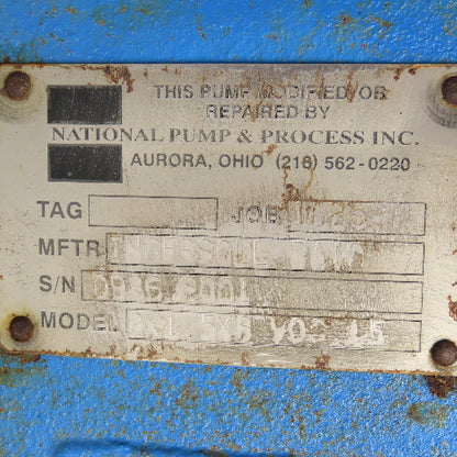 Ingersoll Rand 2 x 1.5 x 8 VOG 15 15HP Inline Centrifugal Pump 230/460V 3PH