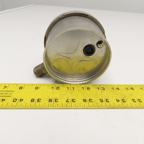 Solar Weston 0-60PSI 4" Stainless Steel Liquid Filled Pressure Gauge 1/2" NPT