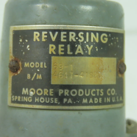Moore 69-1 4647-41S2DF 1/4" NPT Reversing Pneumatic Relay