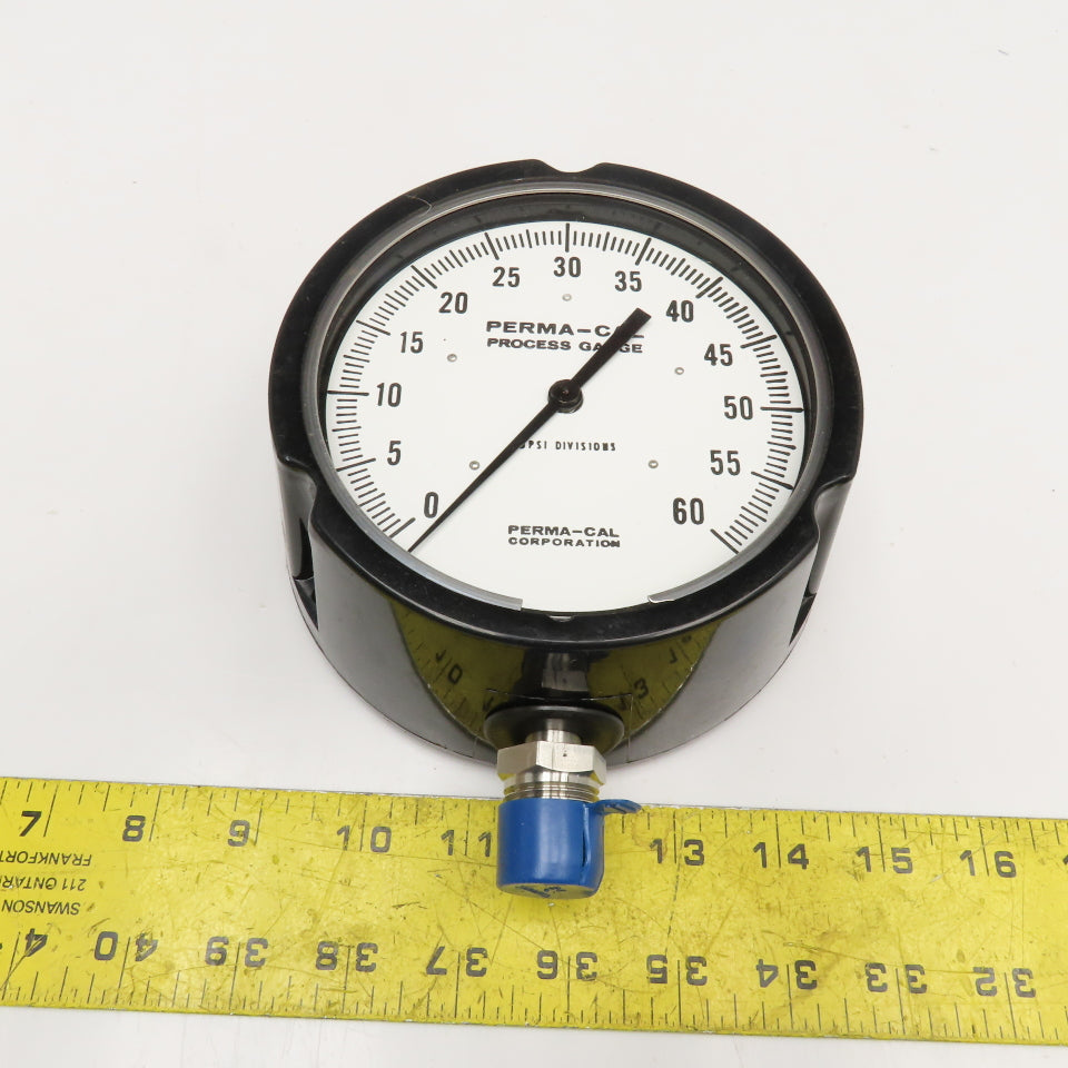Perma Cal 121TID03A23 0-60 PSI Process Gauge 5" Dial 1/2" NPT Bottom Ported