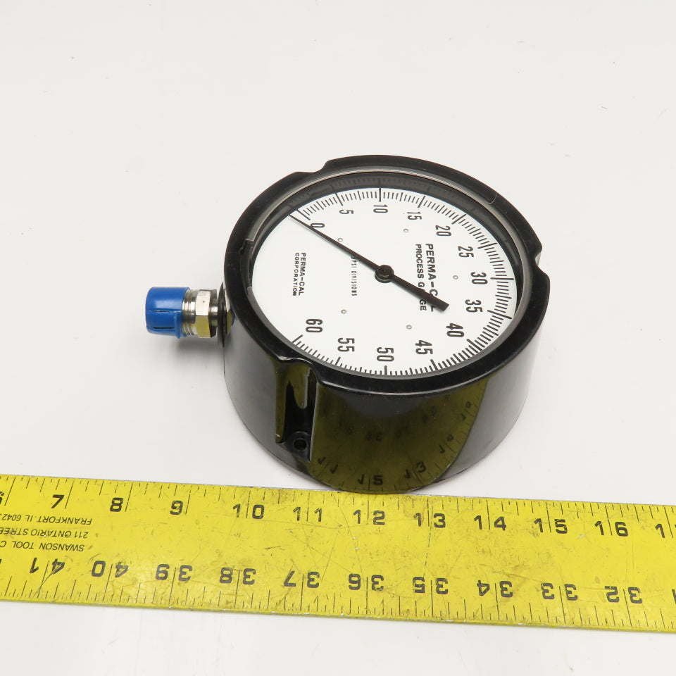 Perma Cal 121TID03A23 0-60 PSI Process Gauge 5" Dial 1/2" NPT Bottom Ported