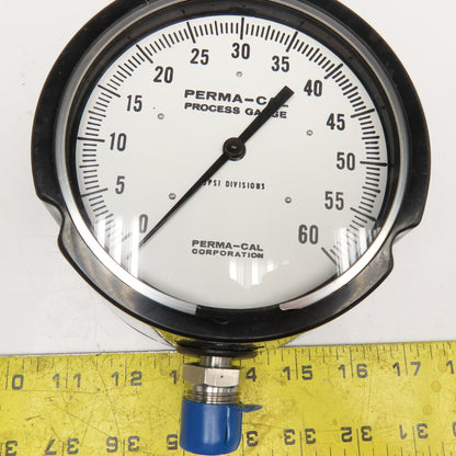 Perma Cal 121TID03A23 0-60 PSI Process Gauge 5" Dial 1/2" NPT Bottom Ported
