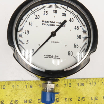 Perma Cal 121TID03A23 0-60 PSI Process Gauge 5" Dial 1/2" NPT Bottom Ported