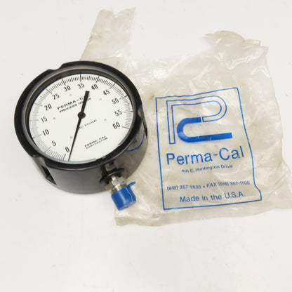 Perma Cal 121TID03A23 0-60 PSI Process Gauge 5" Dial 1/2" NPT Bottom Ported
