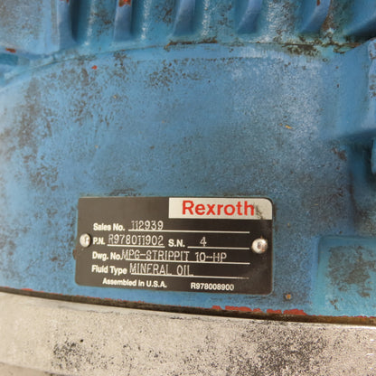 Rexroth AA10VSO71DFR1/31R 10HP Hydraulic Pump Unit 280 Bar Vg=71cc 0811405144