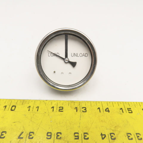 Reotemp 2-1/2" Dial Panel Mount 1/8" NPT Load/Unload Indicator Gage 0-160PSI