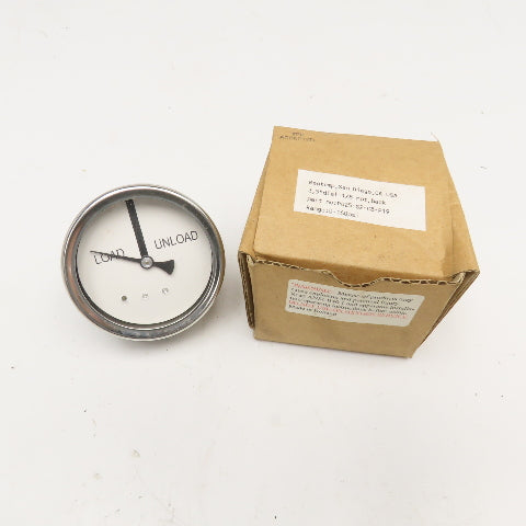 Reotemp 2-1/2" Dial Panel Mount 1/8" NPT Load/Unload Indicator Gage 0-160PSI