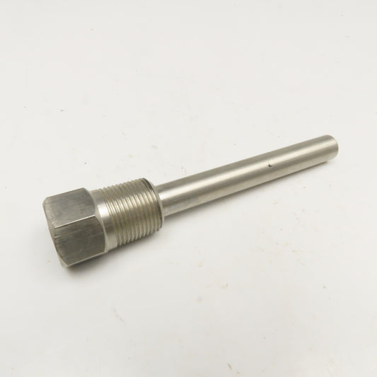 .600" x 6.250" OAL 316SS Thermowell Bulkhead For 3/8"OD Or Smaller Thermostat