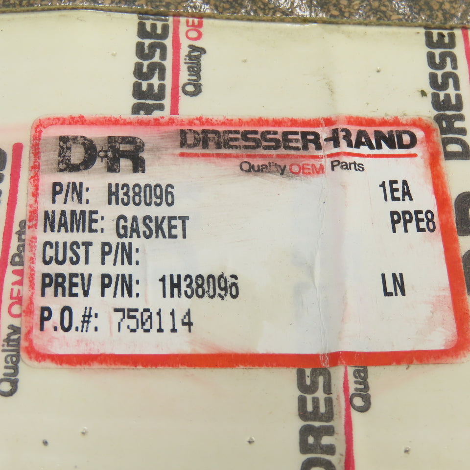 Dresser-Rand H38096 Water Cover Gasket NEW