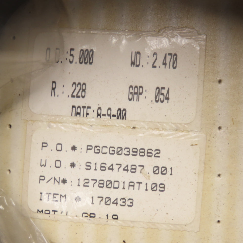 12780D1AT109 5" OD x 2.470W R: 228 0.54" Gap Wear Ring OEM