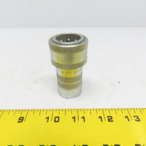 Safeway Hydraulics S25-4 2JC Female Quick Coupler 300PSI 1/2" FNPT
