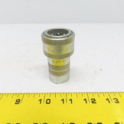 Safeway Hydraulics S25-4 2JC Female Quick Coupler 300PSI 1/2" FNPT