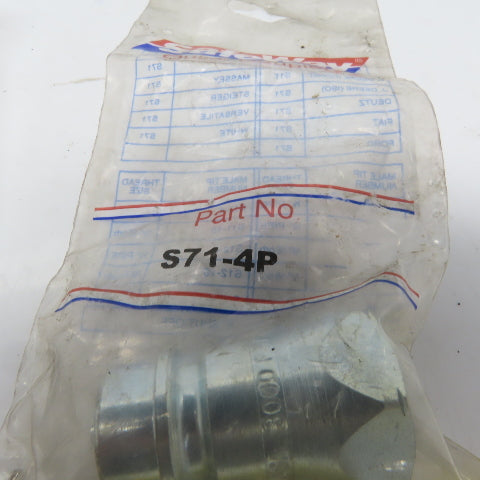 Safeway Hydraulics S27-4P Male Quick Connect 300PSI 1/2" FNPT Lot of5