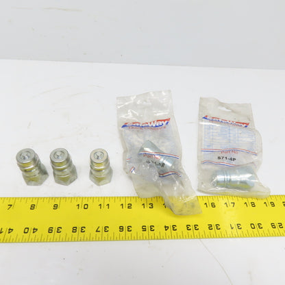 Safeway Hydraulics S27-4P Male Quick Connect 300PSI 1/2" FNPT Lot of5