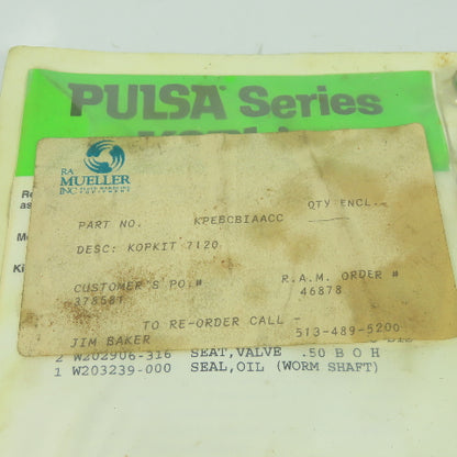 Pulsafeeder KPEBCBIAACC Pulsa Series Kopkit 7120 Repair Kit
