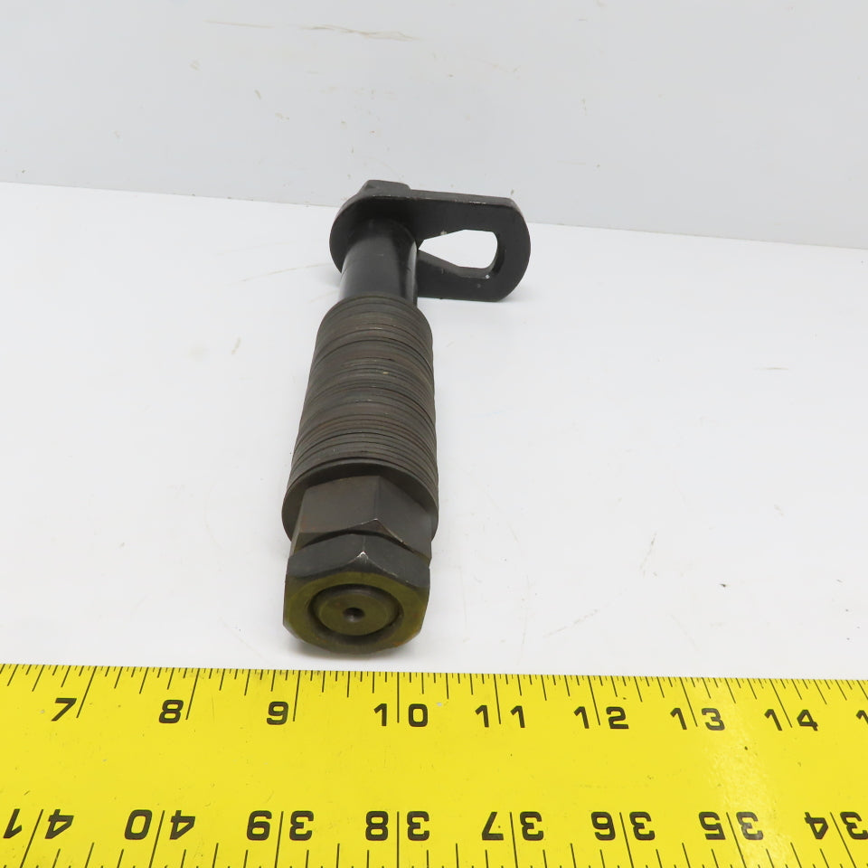 Hoist Trolley Cross Bolt W/Nuts Shims Bushings & Hanger 15/16" Diam 10-1/4" OAL