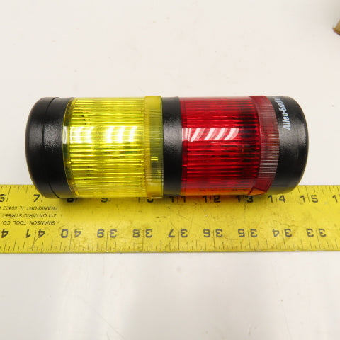 Allen Bradley 855TC 120V Steady LED Indicator Light Tower Red Yellow