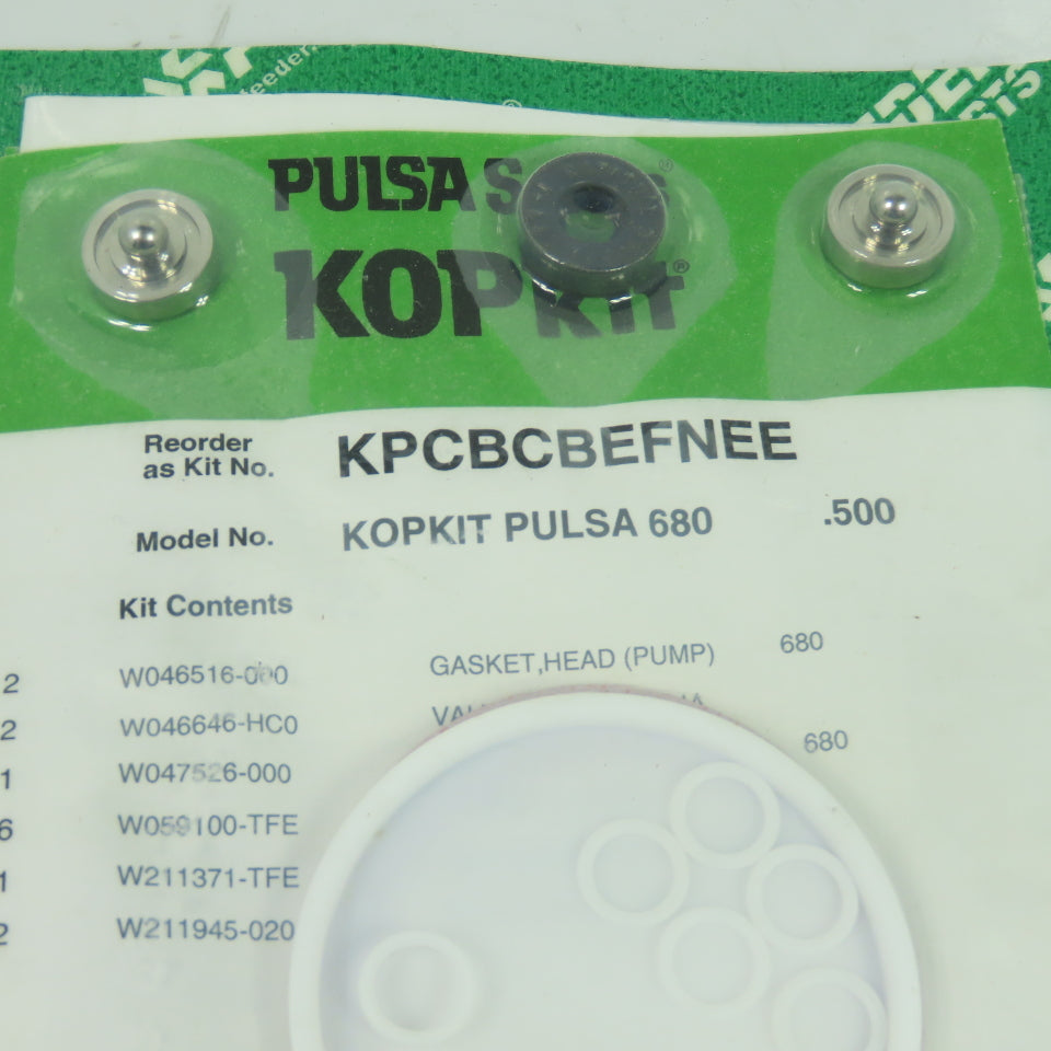 Pulsafeeder KPCBCBEFNEE Pulsa 680 .500 Kopkit Repair Kit