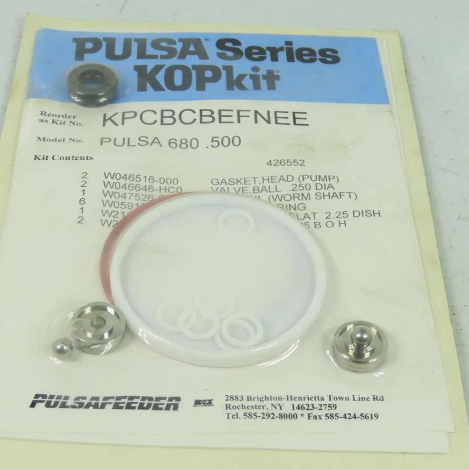 Pulsafeeder KPCBCBEFNEE Pulsa 680 .500 Kopkit Repair Kit