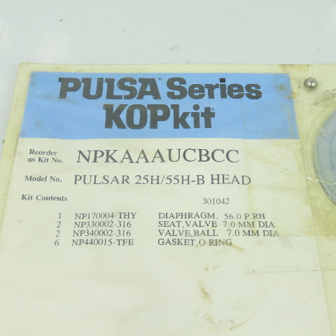 Pulsafeeder NPKAAAUCBCC Pulsar 25H/55H-B HEAD Kopkit Repair Kit