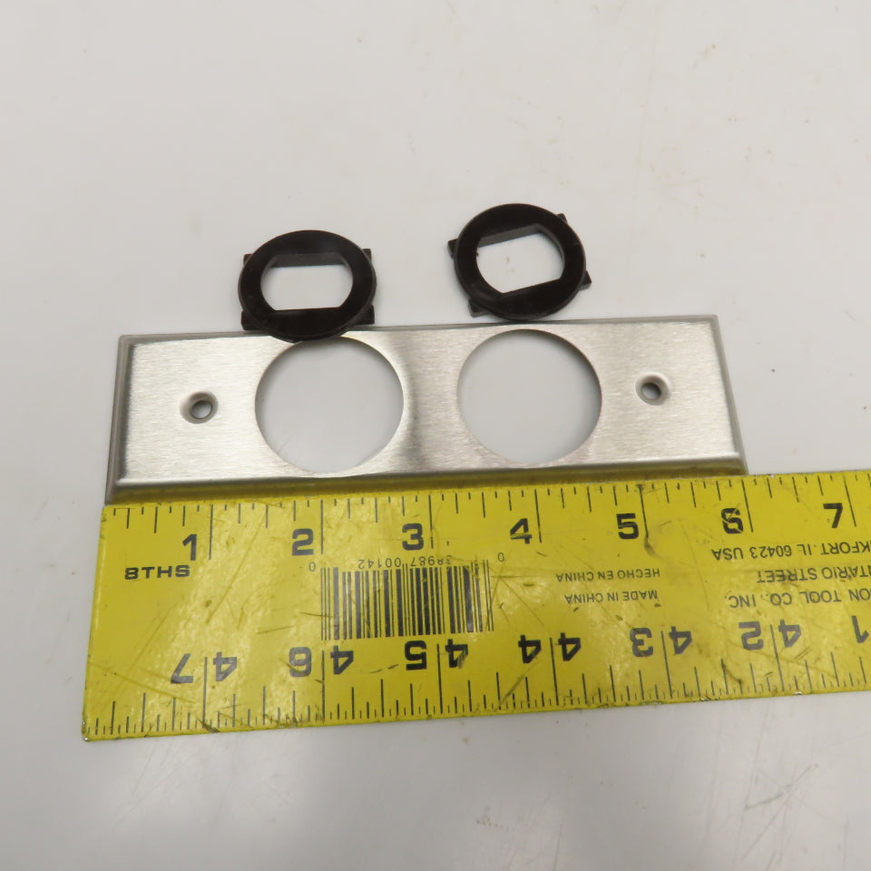 Arrow Hart T16520 2 Gang Vertical Stainless Steel Trim Line Wall Plate Lot Of 10