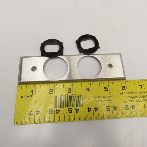 Arrow Hart T16520 2 Gang Vertical Stainless Steel Trim Line Wall Plate Lot Of 10
