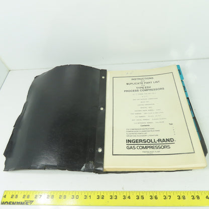Ingersoll Rand ESV-1NL-2 Type ESV Gas Compressor Service Manual
