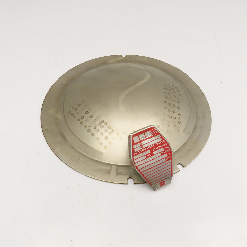 BS&B Safety Systems RLS 10" Reverse Buckling Rupture Disk 316/Hastelloy 102PSI