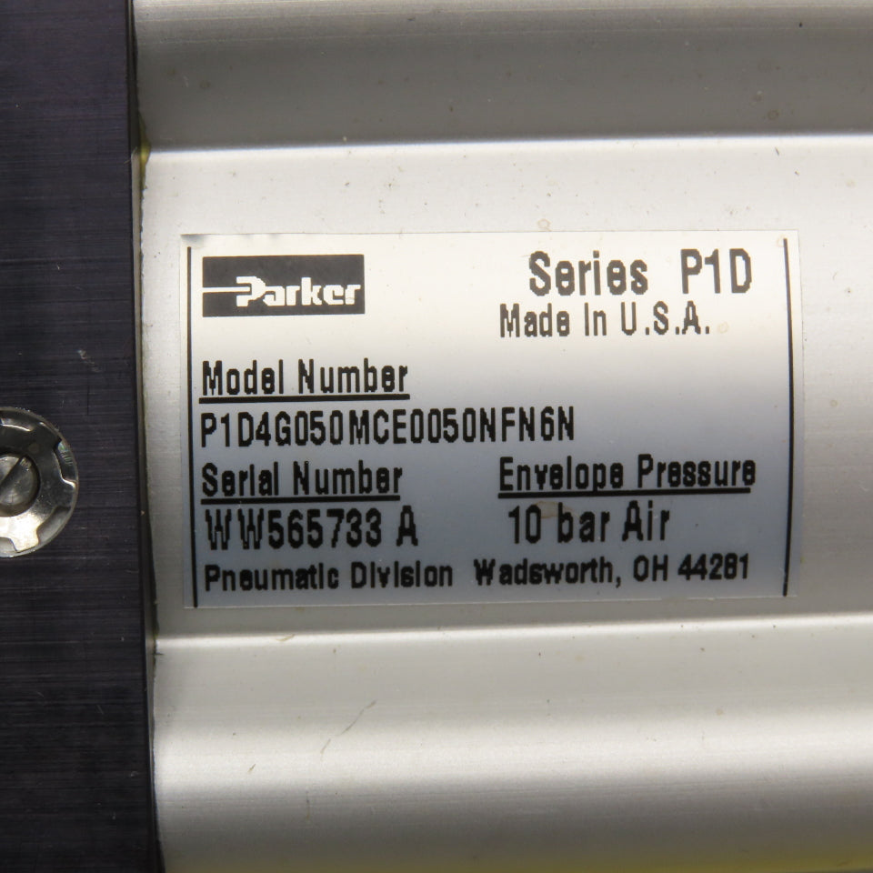 Parker P1D4G050MCE0050NFN6N 50mm Bore 50mm Stroke Double Acting Air Cylinder