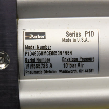 Parker P1D4G050MCE0050NFN6N 50mm Bore 50mm Stroke Double Acting Air Cylinder