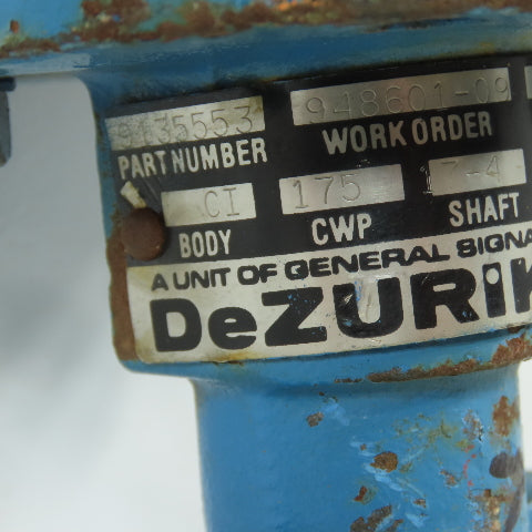 DeZurik 9135553 2" Lug Mount Butterfly Valve PTFE Lined 250°F No Handle